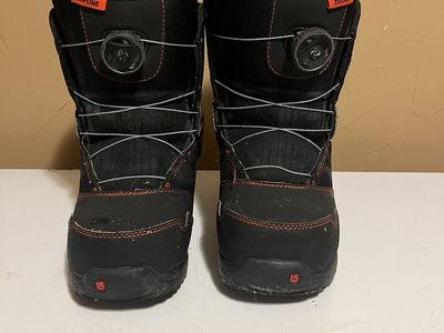 Burton Zipline Kids Snowboard Boots - Black, Size 6 BOA Lacing