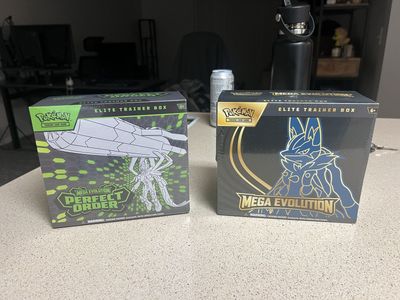 Pokemon TCG Mega Evolution & Perfect Order Elite Trainer Boxes - Sealed