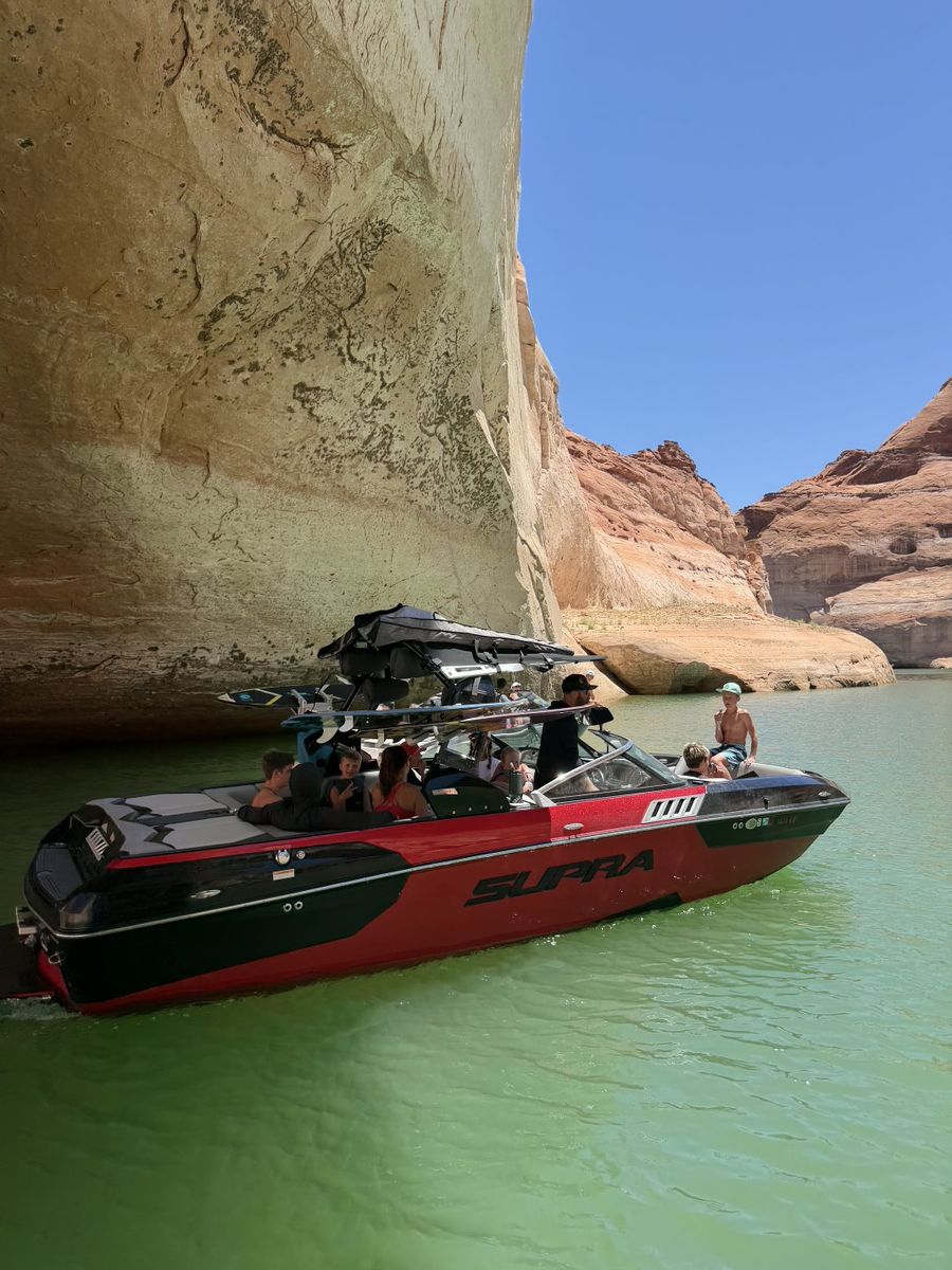 Supra Wakeboard Boat with Touchscreen Display and Trailer