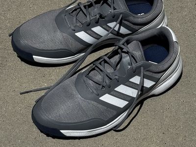 Adidas Gray Golf Shoes with White Stripes - Men's Size 13