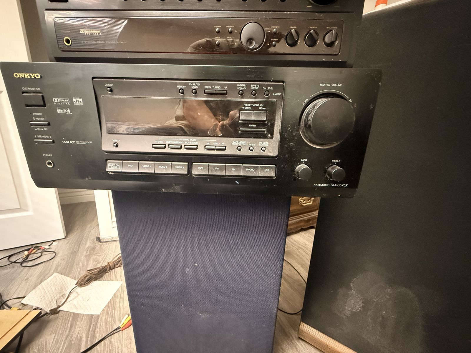 Onkyo TX-DS575X Audio Video AV Receiver Black