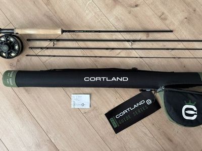 Fly Rod Combo Outfit, Cortland Freshwater Guide Series 6 wt 9' 4-Piece