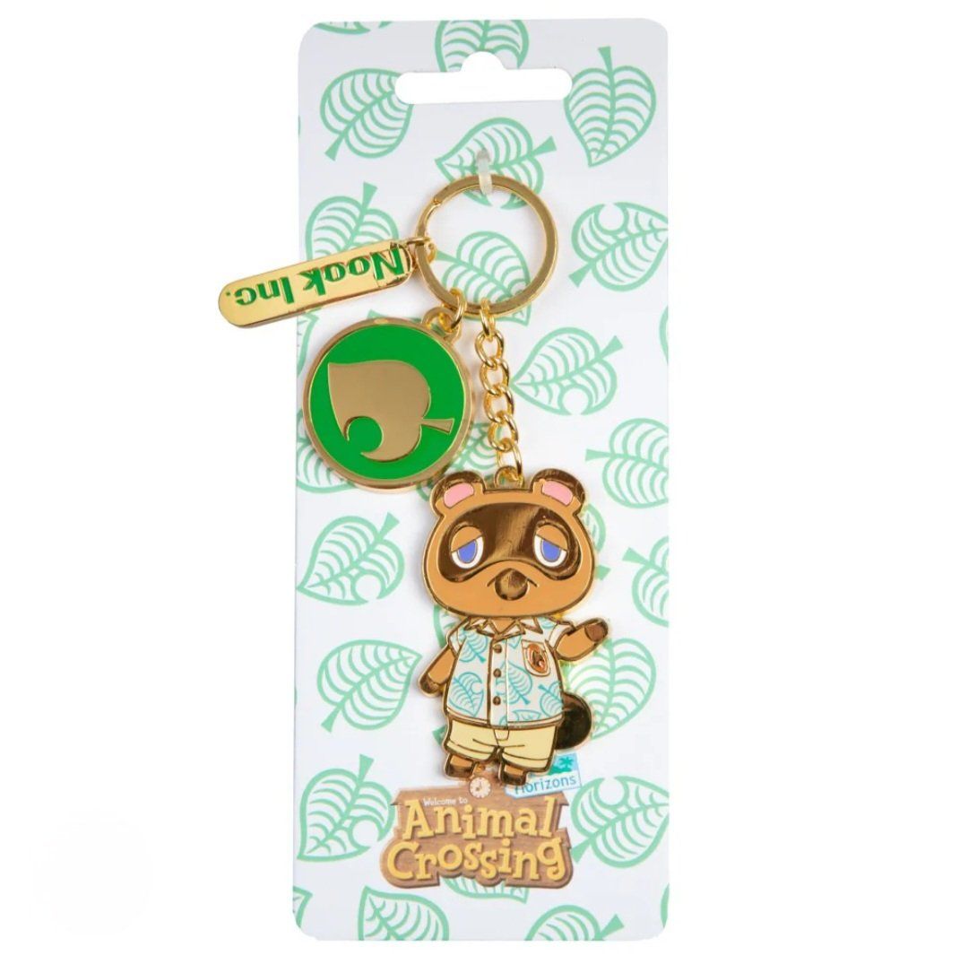 Animal Crossing - Tom Nook Inc. Enamel Keychain Keyring *New*