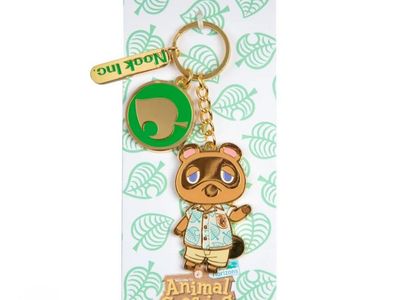 Animal Crossing - Tom Nook Inc. Enamel Keychain Keyring *New*
