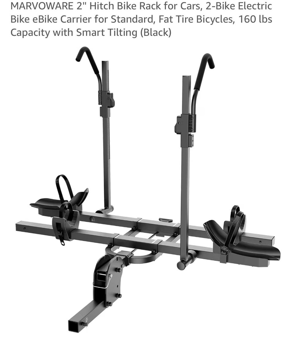 2" Hitch Bike Rack for 2-Bike Electric Bike eBike Carrier