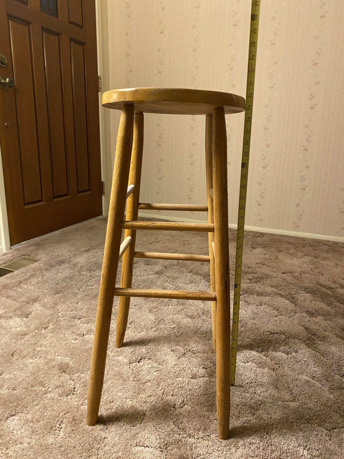 Wooden bar stool