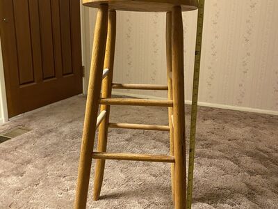 Wooden bar stool