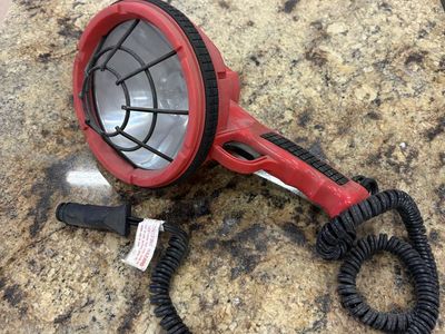 Emergency Plug in vehicle spotlight/flashlight