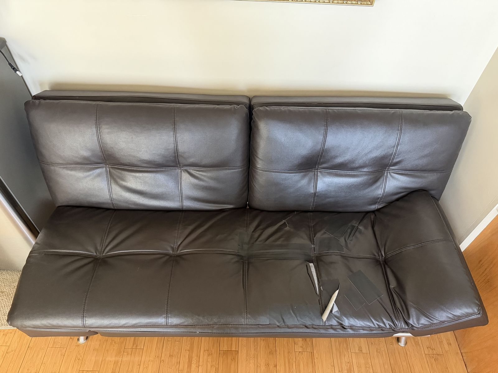 Costco Leather Futon Couch