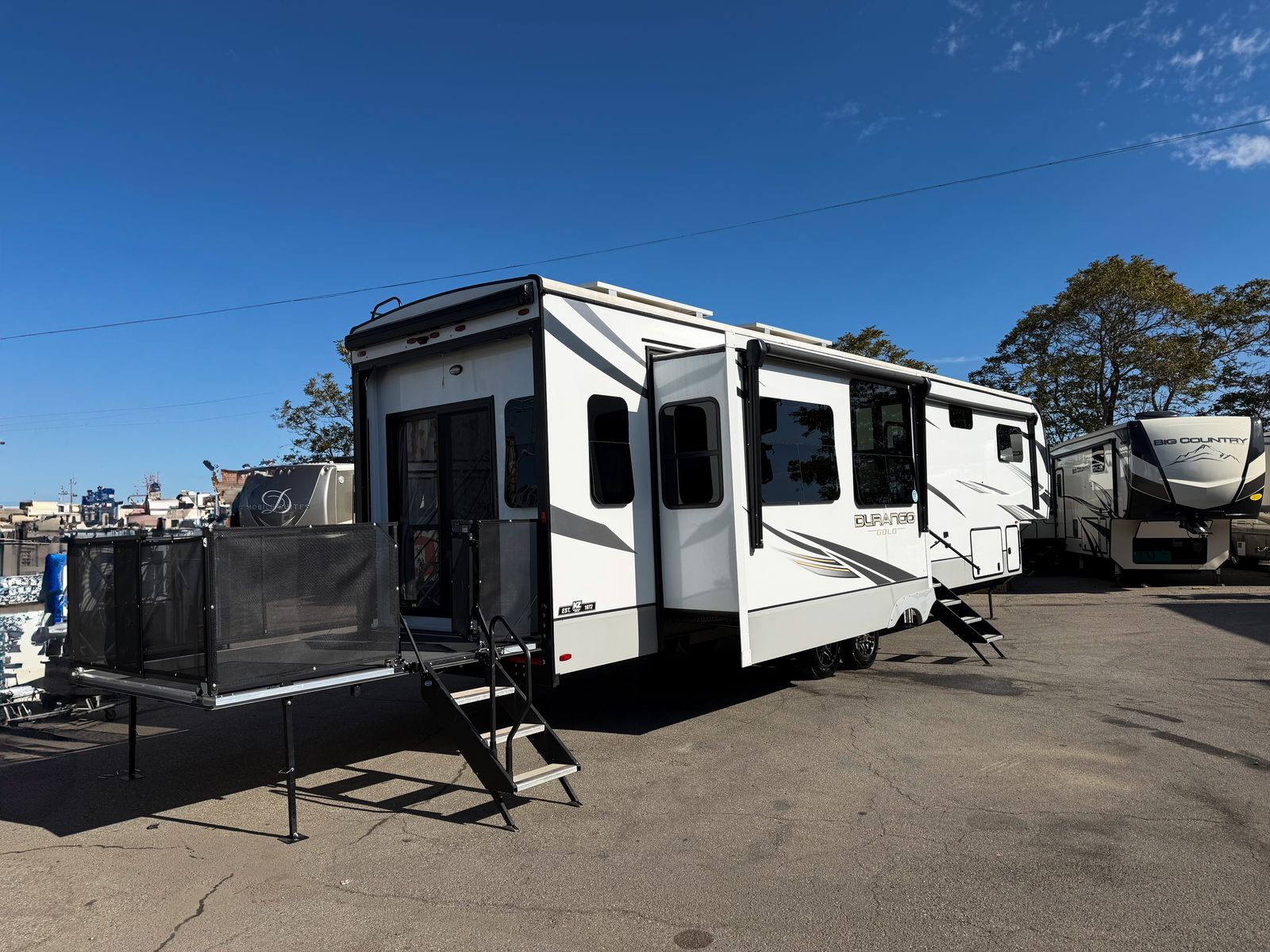 Solar, Bunkhouse, Dishwasher, 4 Season, 2024 K-Z Durango Gold G382MBQ bunk house beds Like North Point Mobile Suites big Country