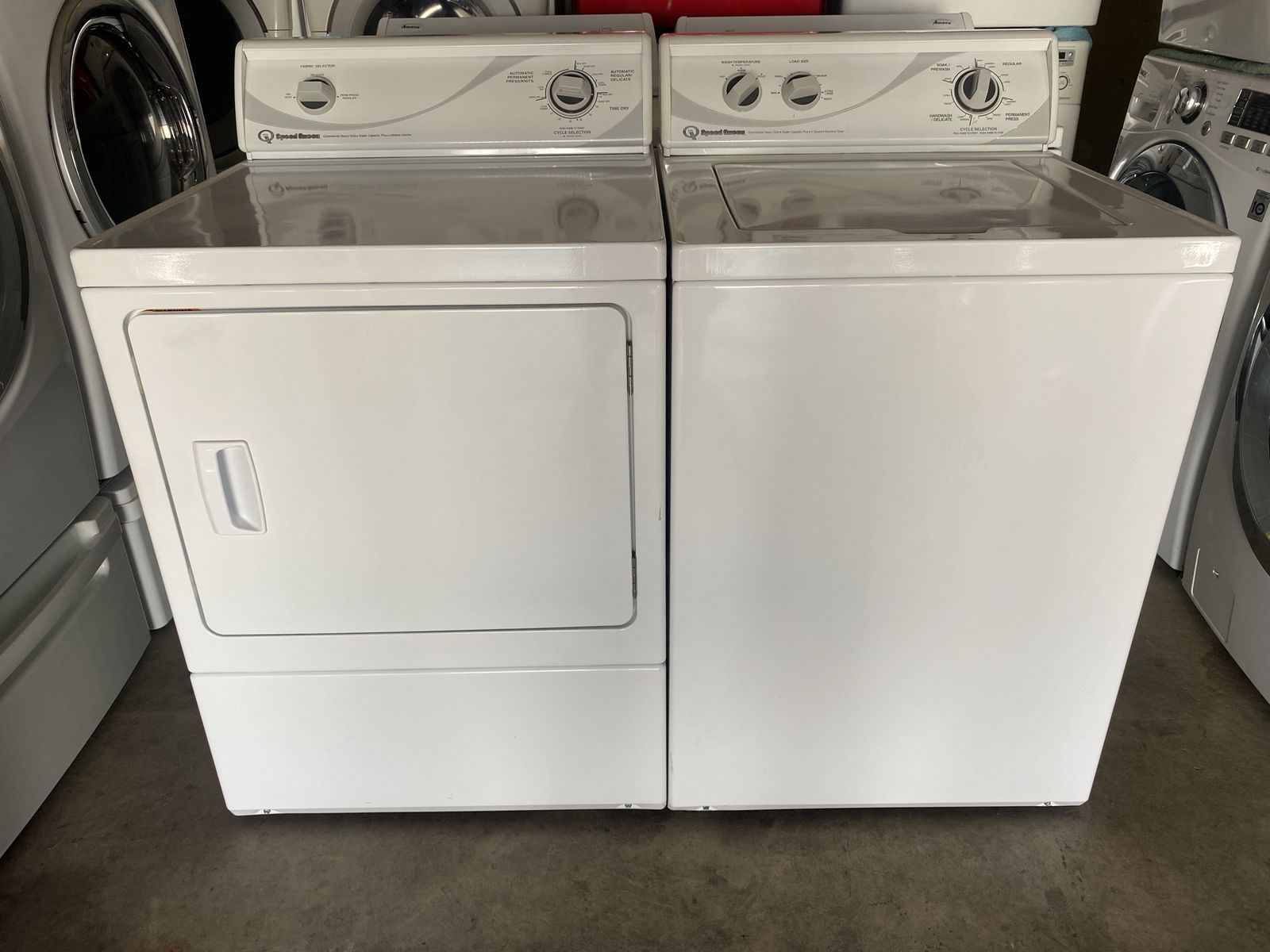 Speed Queen washer and 3 prong electric dryer 