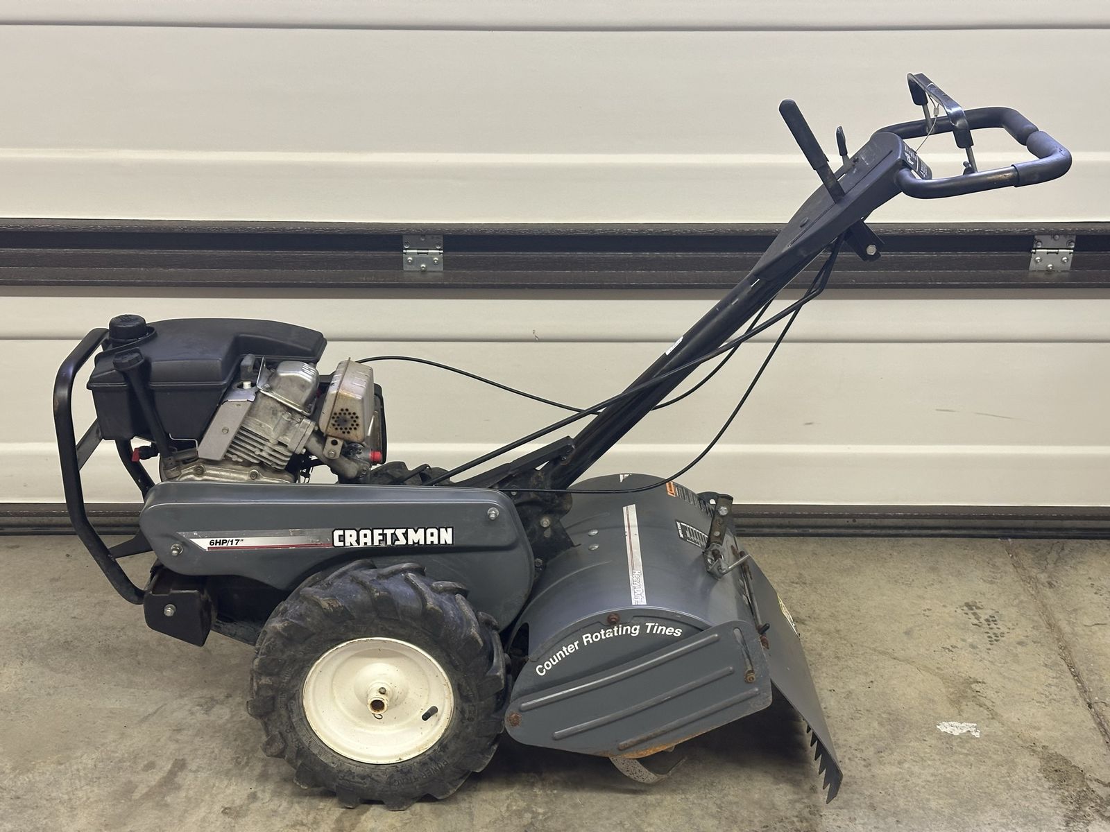 Craftsman 6HP 17" Rear Tine Tiller – Runs Great!