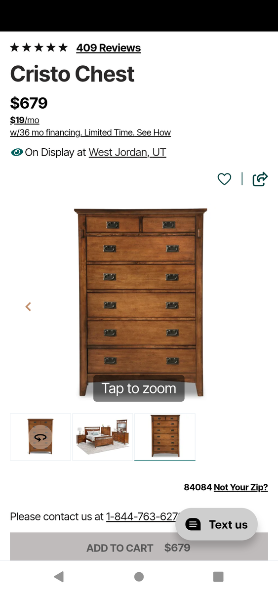 Tall 7 drawer dresser