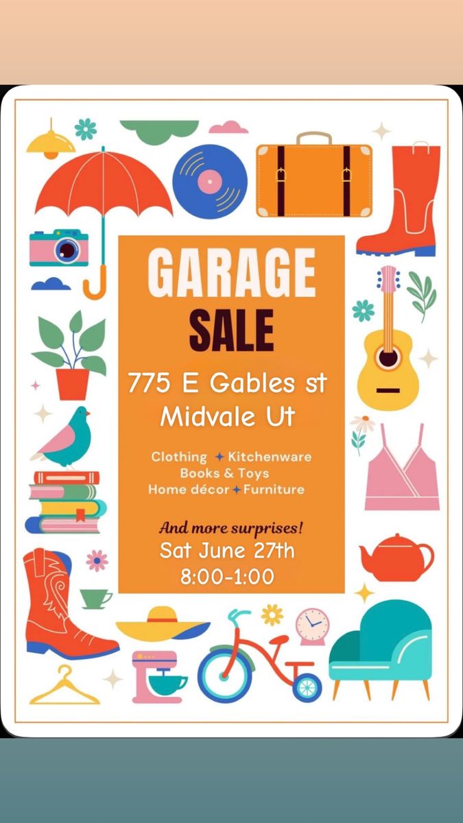 Garage Sale - Clothing, Kitchenware, Books, Toys, Home Decor & Furniture | Midvale, UT