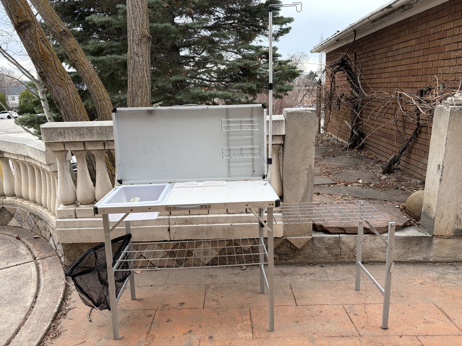 Vintage Gray Coleman Pack-Away Camp Kitchen