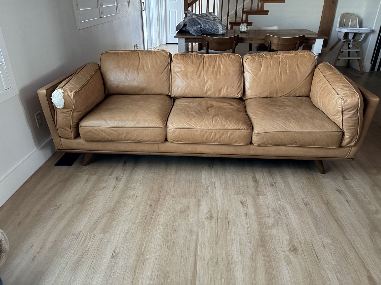 Article real leather couch