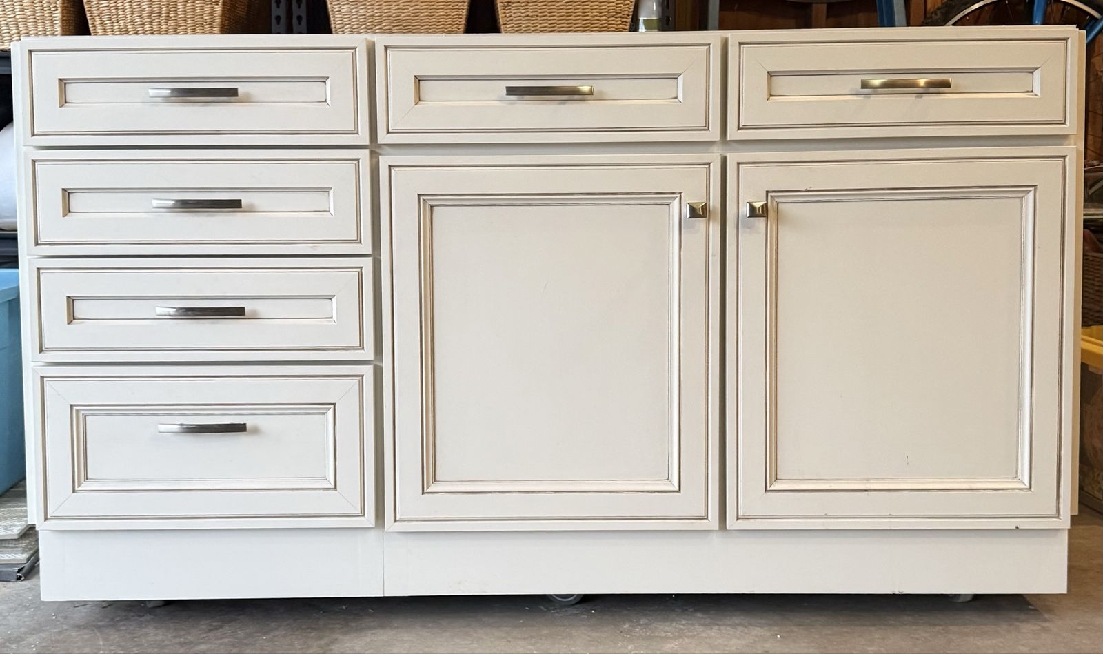 Custom Made Kitchen Island + Granite Countertop