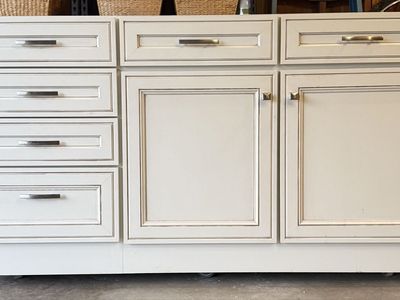 Custom Made Kitchen Island + Granite Countertop