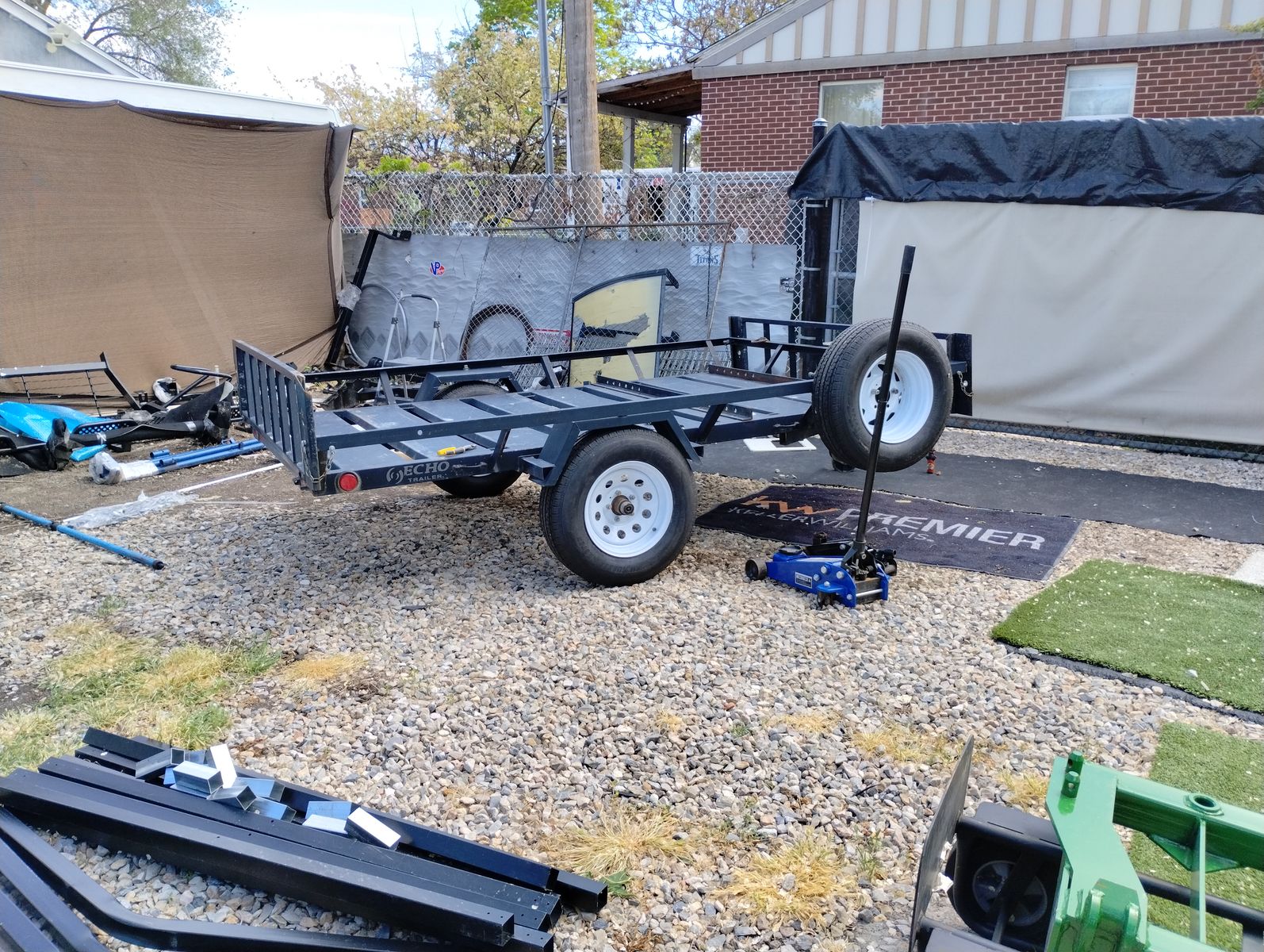 2 atv echo trailer w/ ramps  title in hand  or 1 side by side