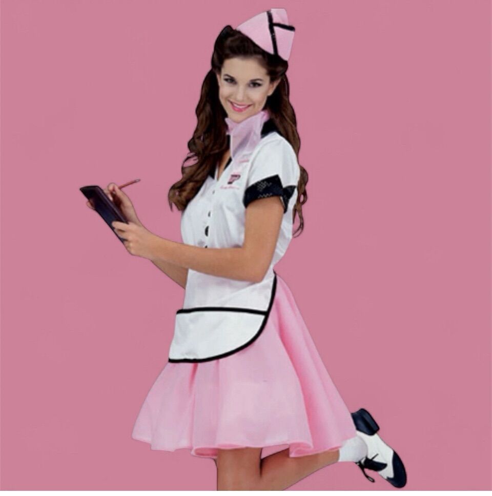 Happy Days Ralph's Diner 50s Waitress Costume S XS