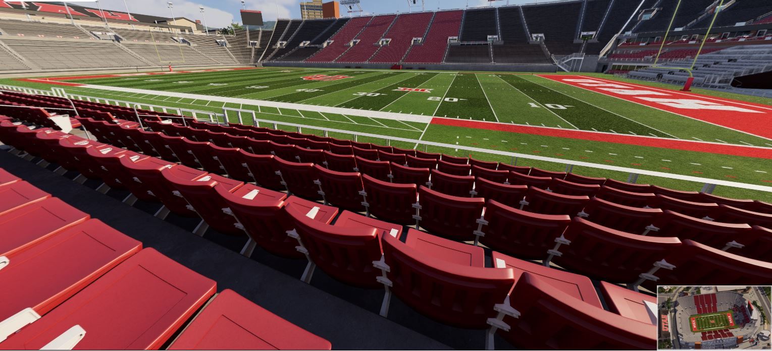 #21 Utah Utes Football Tickets Vs Idaho vandals - W10 ROW 6 - (4) Chairback Seats