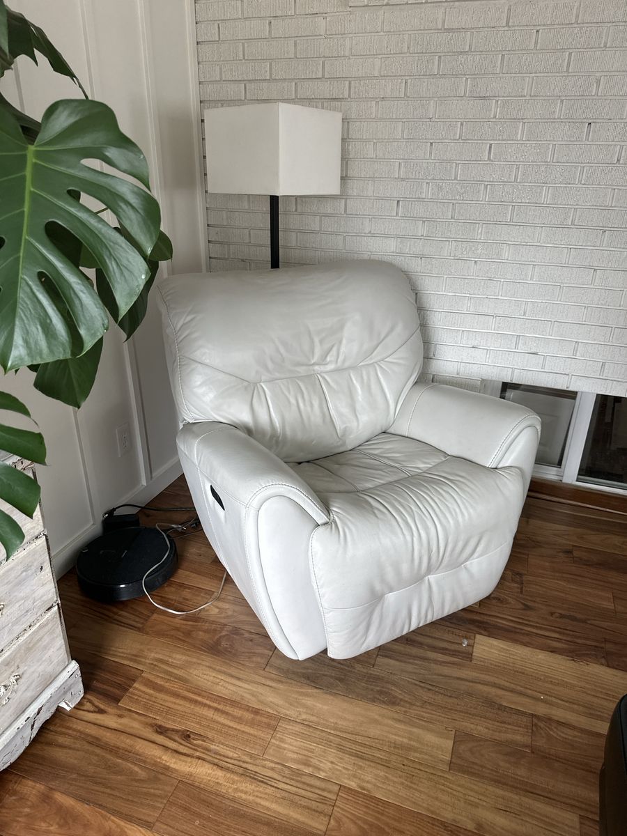 Blue Steel Electric Leather Recliner(s)