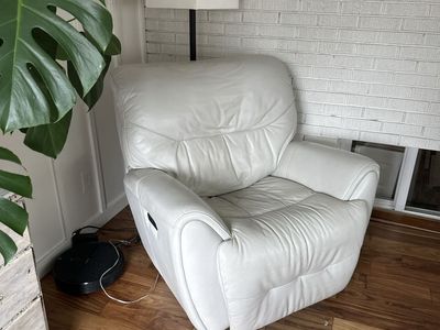 Blue Steel Electric Leather Recliner(s)