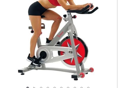 Stationary Bike w Chain Drive 40 lb Flywheel Pro Indoor Cycling Exercise Cycle Trainer - SF-B901