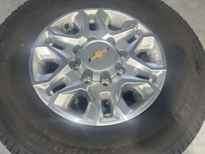 Chevy Wheels and Tires off a 2025 Chevy 3500