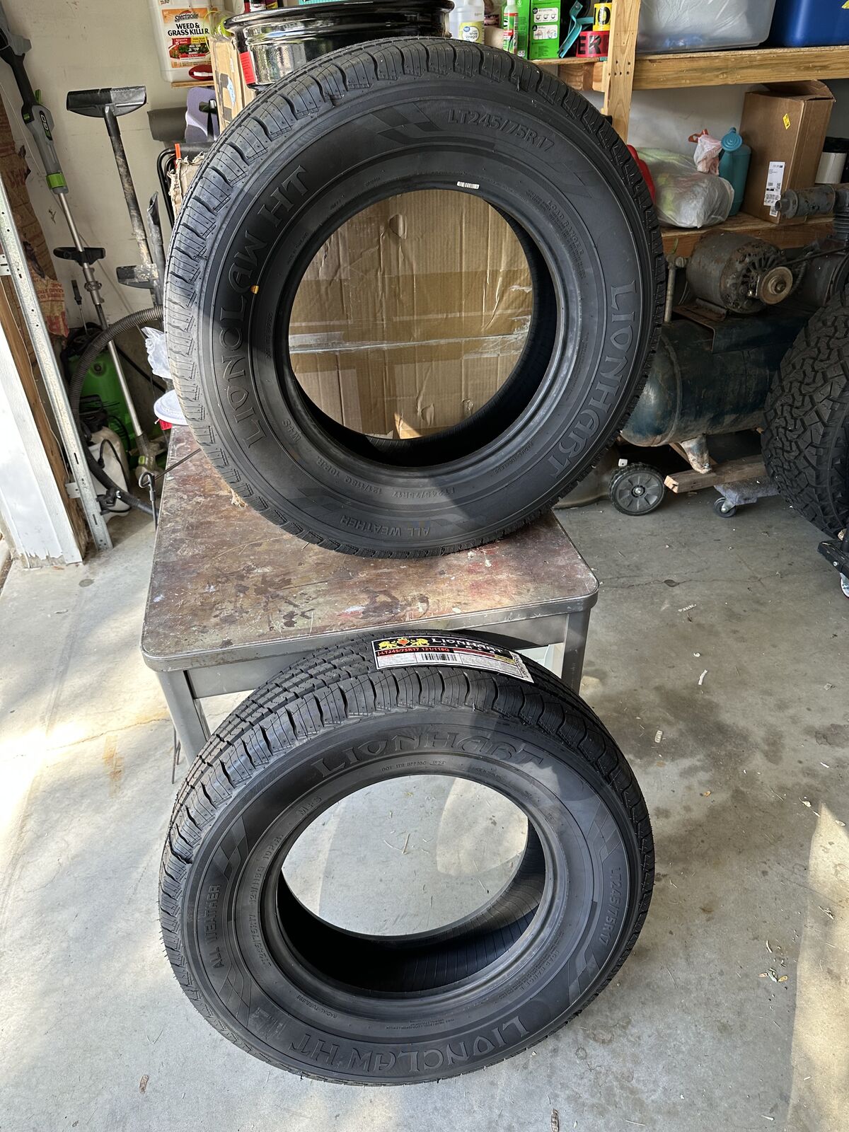 2x Lionhart Imara H/T Highway LT245/75R17 121/118Q E Light Truck Tire — New