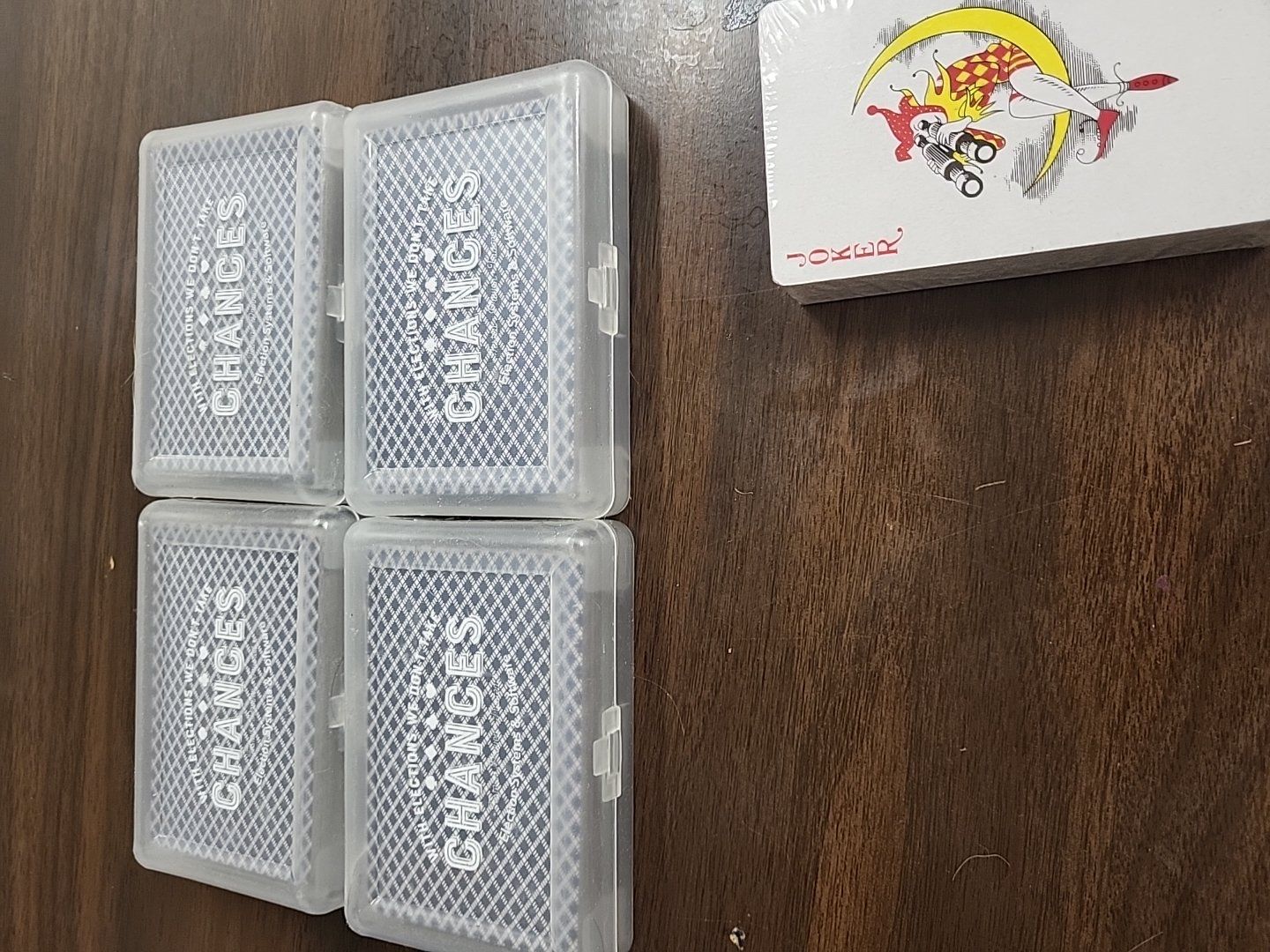 Deck of playing cards traditional