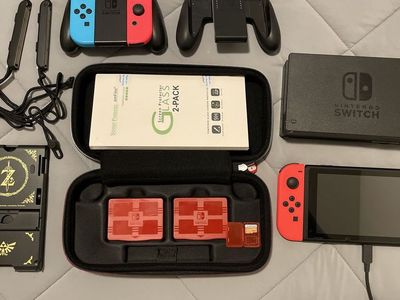 Nintendo Switch Console Bundle with Dock, Joy-Cons, Carrying Case & Accessories PLEASE READ DESCRIPTION