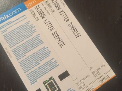 2 Rainbow Kitten Surprise tickets for Wednesday July 15th at Sandy amphitheatre