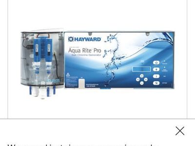 Hayward AquaRite Pro Salt System w/ T-CELL-15 NEW IN BOX
40,000 Gallon Salt Chlorination for Pool Spa