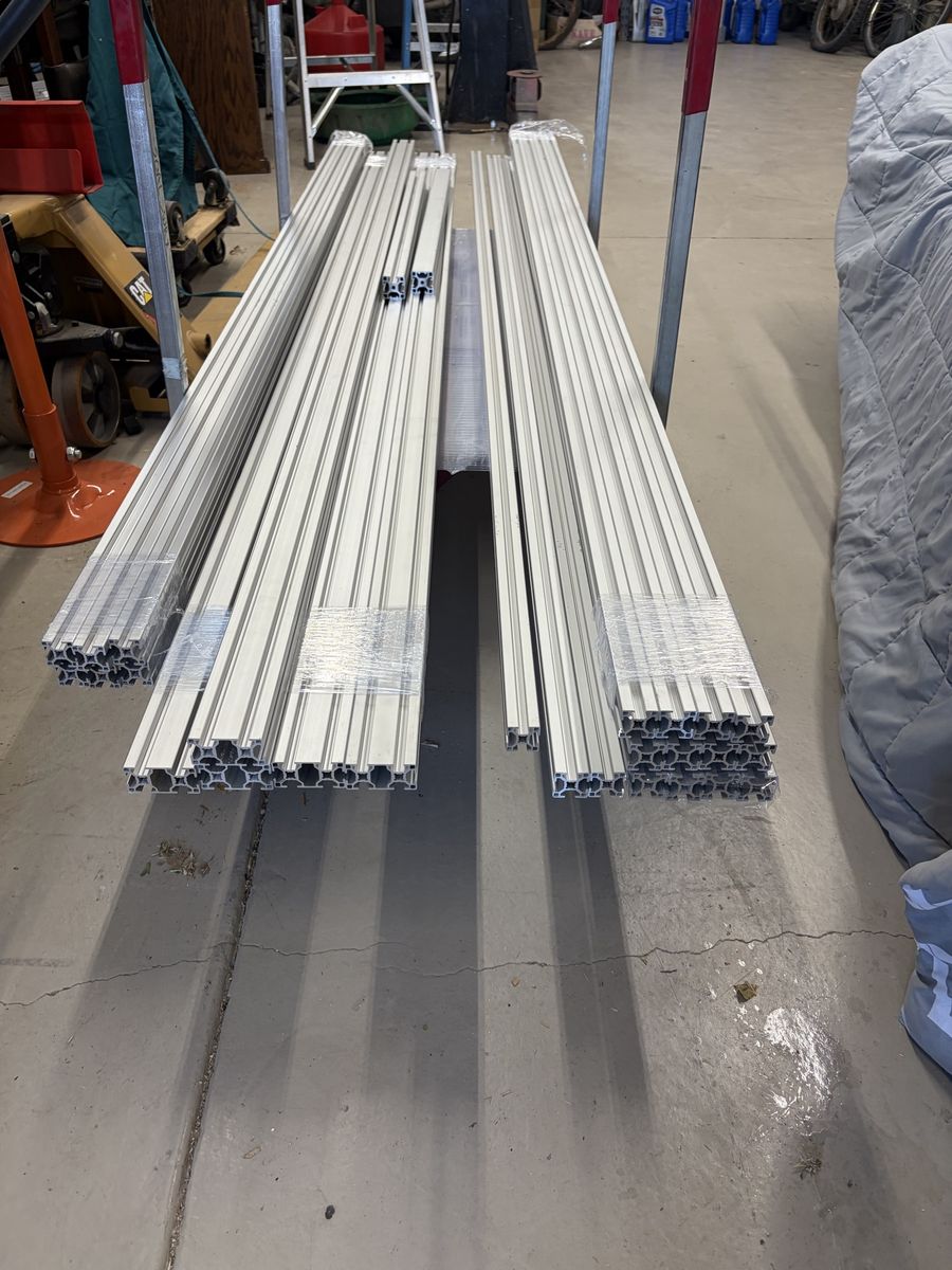 Construction aluminum extrusion, t-slots 3030, 6030, 4040