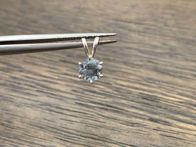 Montana Sapphire Pendant 1.06ct Natural Unheated Blue Teal Sapphire