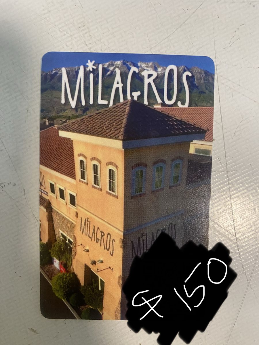 Milagros Gift Card - $150 Value,
