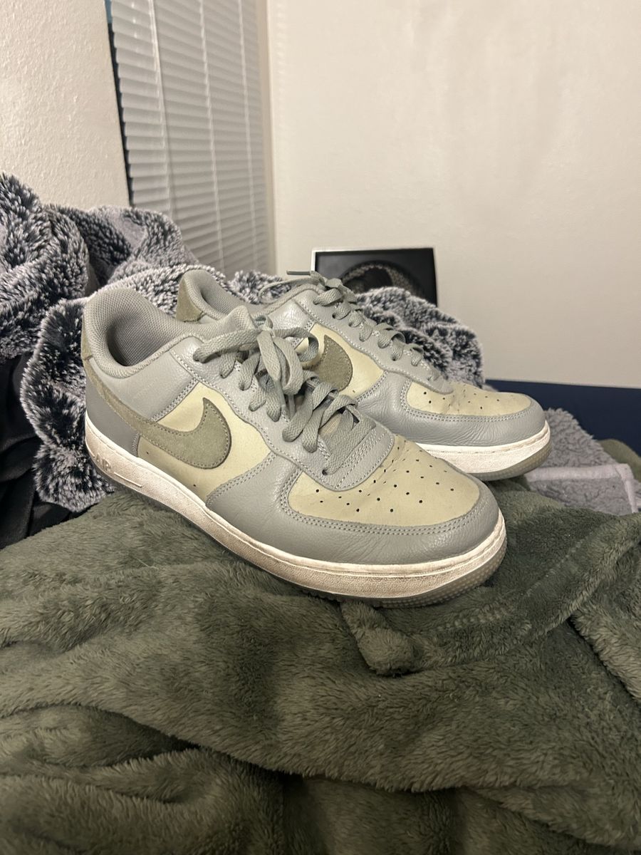 Green Nike Air Forces