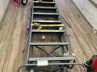 10 Step Rolling Platform Warehouse Ladder