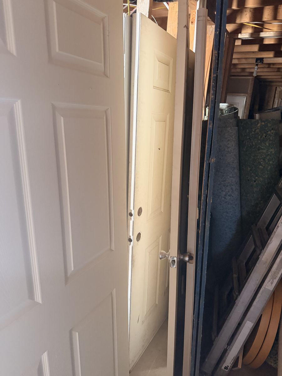 3 Exterior metal Door Slabs 6 Panel 36