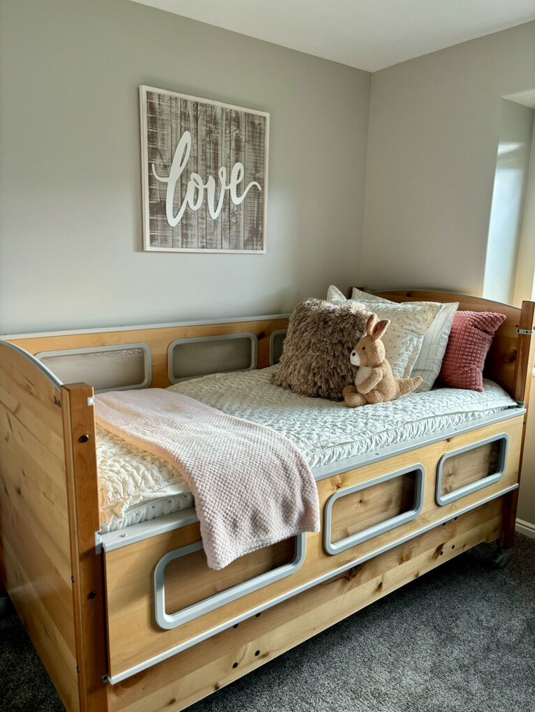 Pediatric Sleep Safe Twin Adjustable Bed