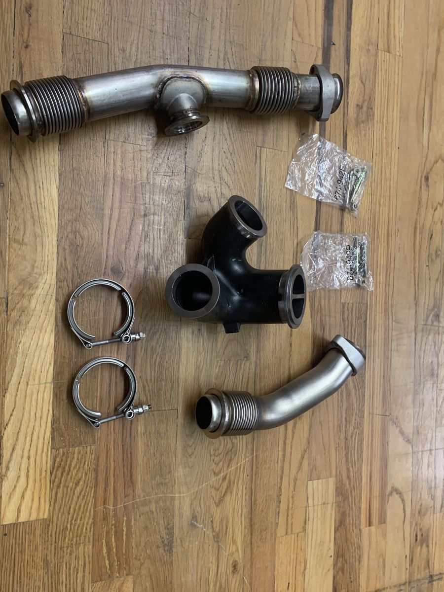 BD Diesel UpPipes Kit w/EGR Connector for 2004.5-2007 Ford 6.0L Powerstroke F-250 F-350 Power Stroke F250 F350 BDD 1043918