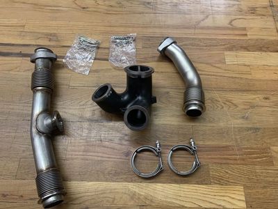 BD Diesel UpPipes Kit w/EGR Connector for 2004.5-2007 Ford 6.0L Powerstroke F-250 F-350 Power Stroke F250 F350 BDD 1043918