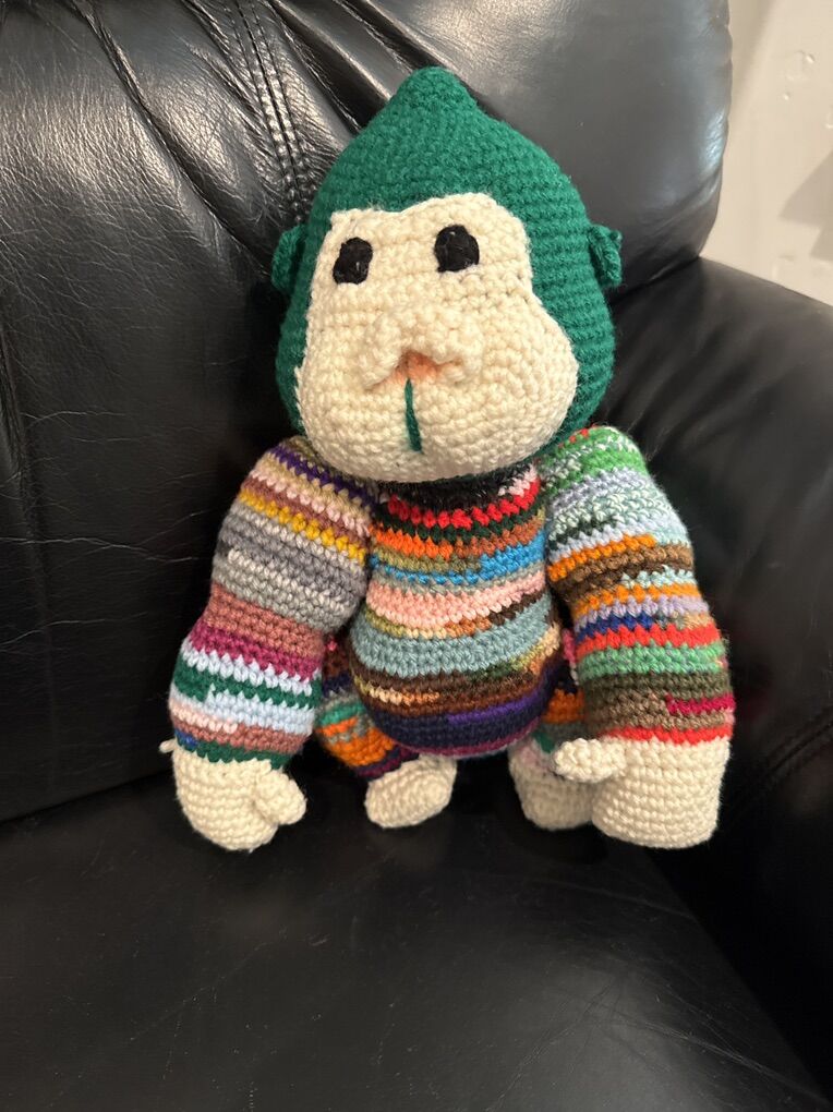 New Hand Crocheted, Gorilla Stuffed Animal
