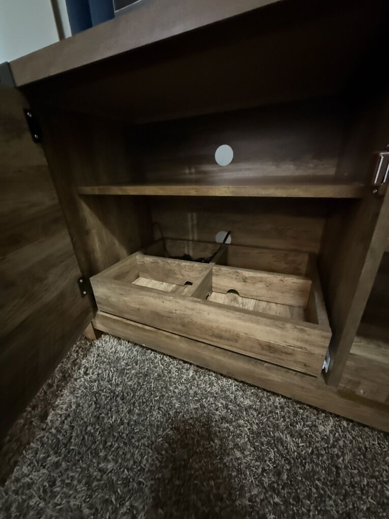 REDUCED - Solid Wood Rustic TV Stand