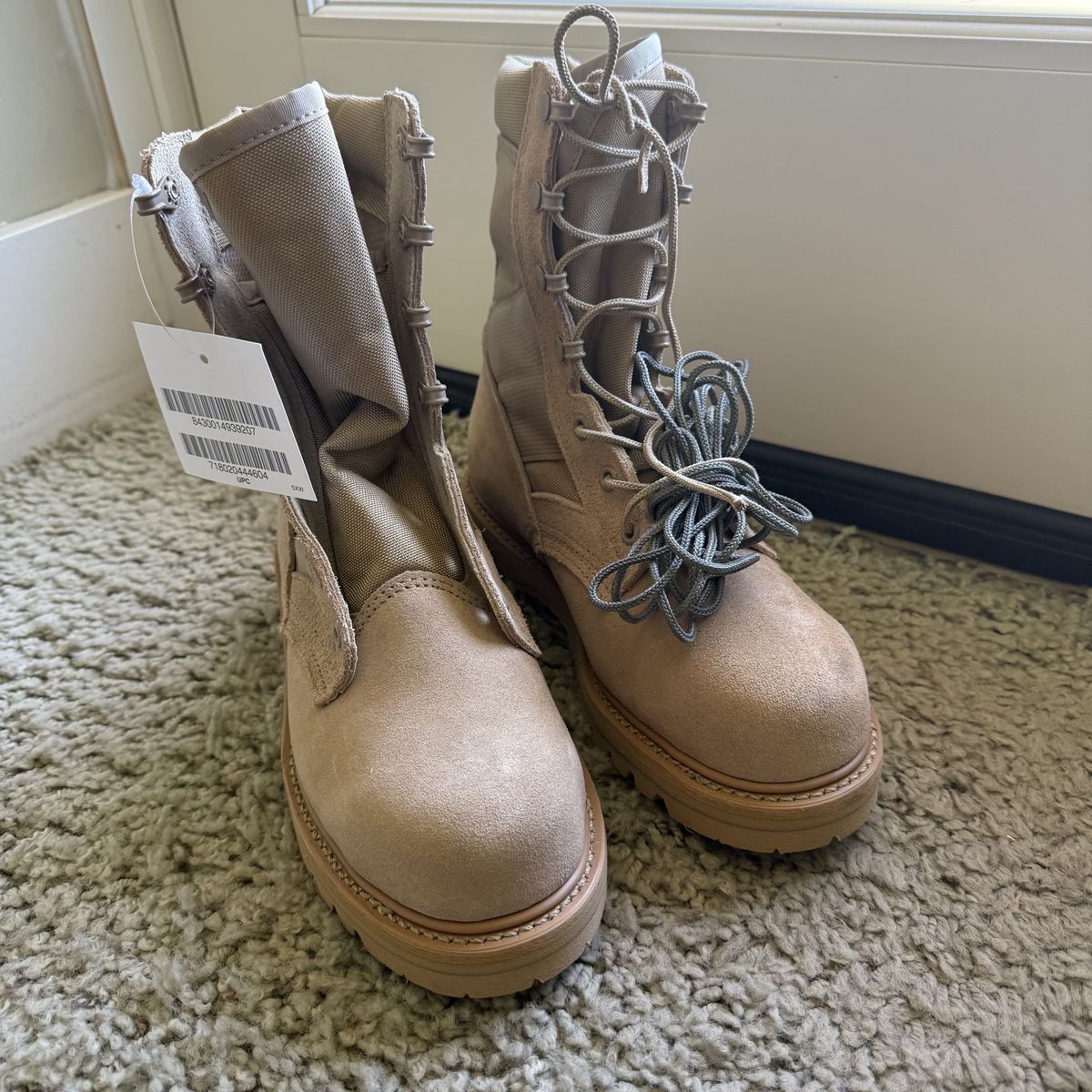 NEW Combat Steel Toe Boots Size 5 Extra Wide
