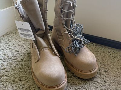 NEW Combat Steel Toe Boots Size 5 Extra Wide