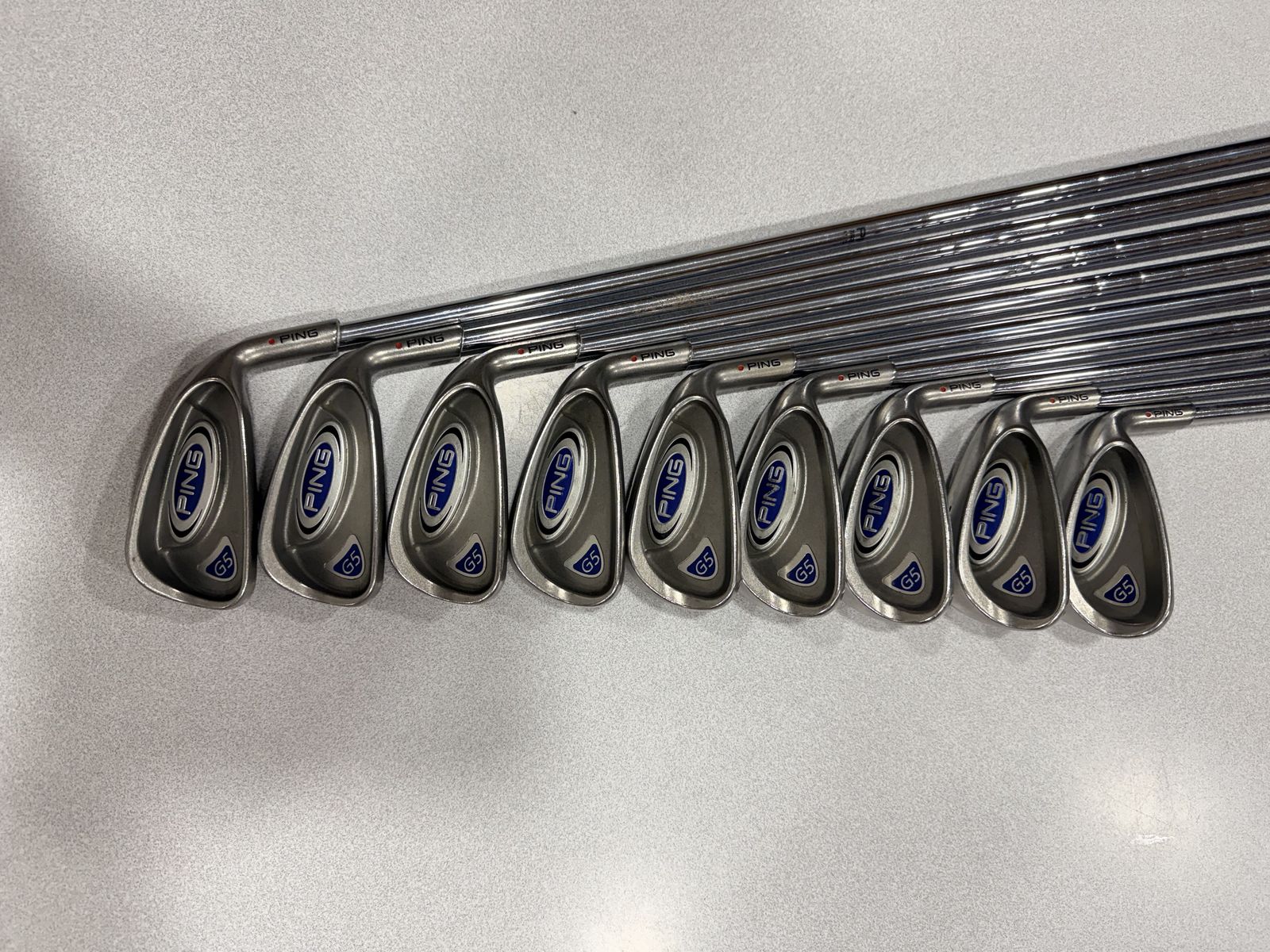 Ping G5 Irons 4-SW Stiff Shaft + Titliest Stand Bag