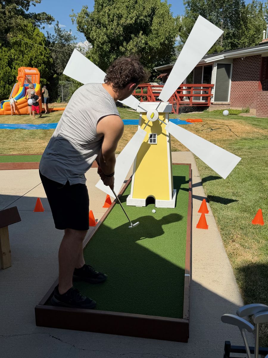 Mobile Mini Golf Course Rental | Custom 3-Hole Setup | Salt City Putts