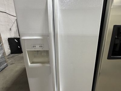 Good Condition Whirlpool White Side-by-Side Refrigerator